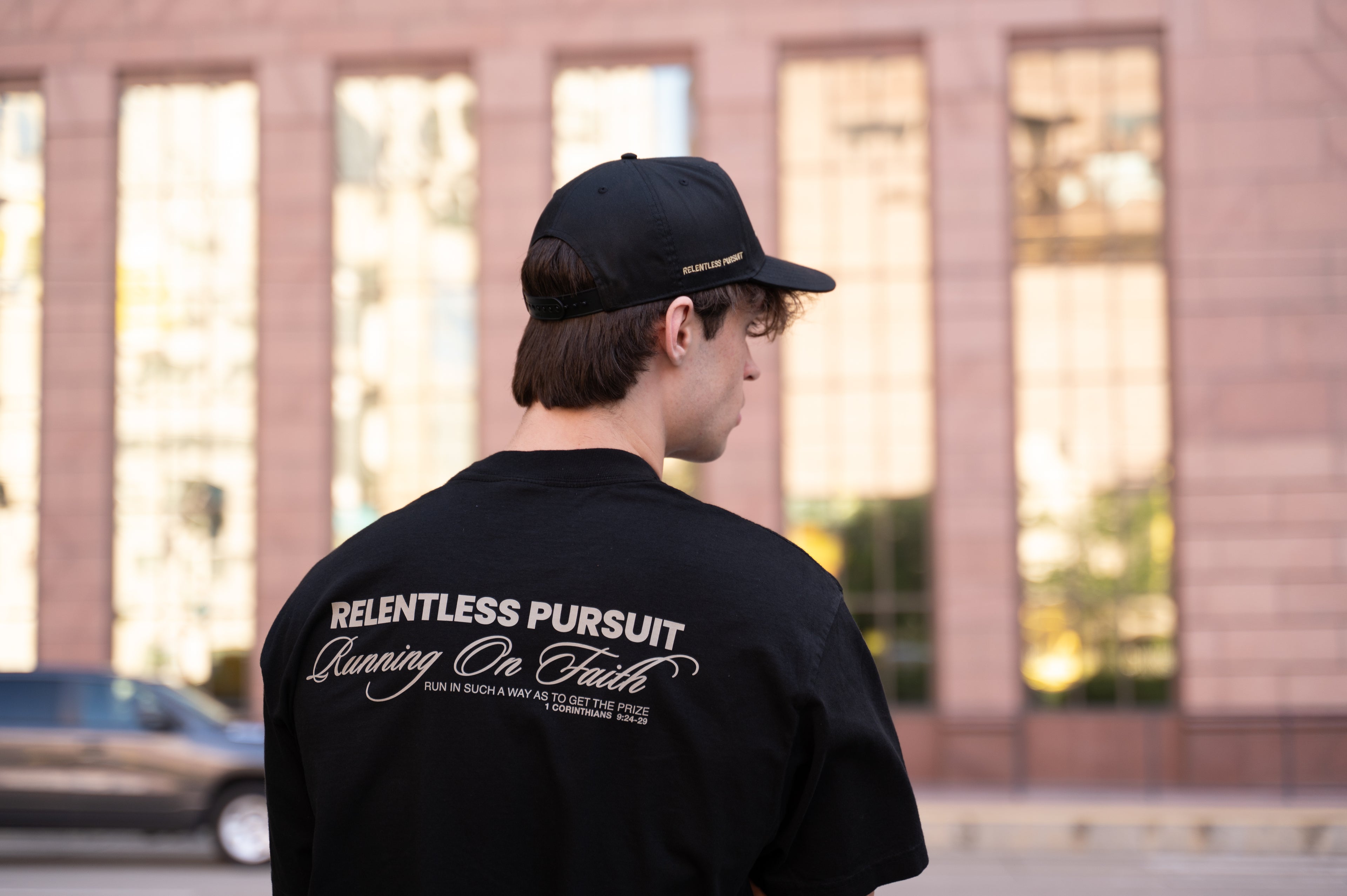 The Running On Faith Tee // Midnight Edition