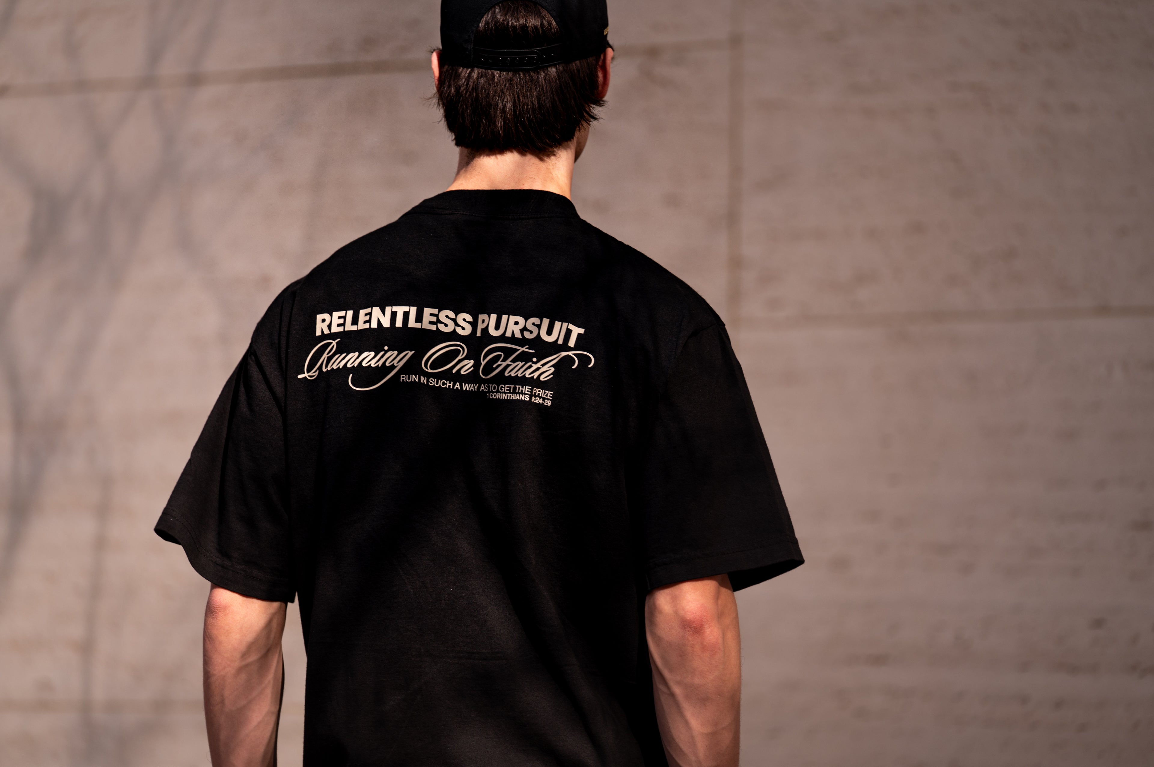 The Running On Faith Tee // Midnight Edition